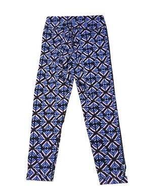 aerie Geometric Blue & Black Leggings